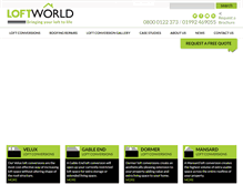 Tablet Screenshot of loftworldltd.co.uk